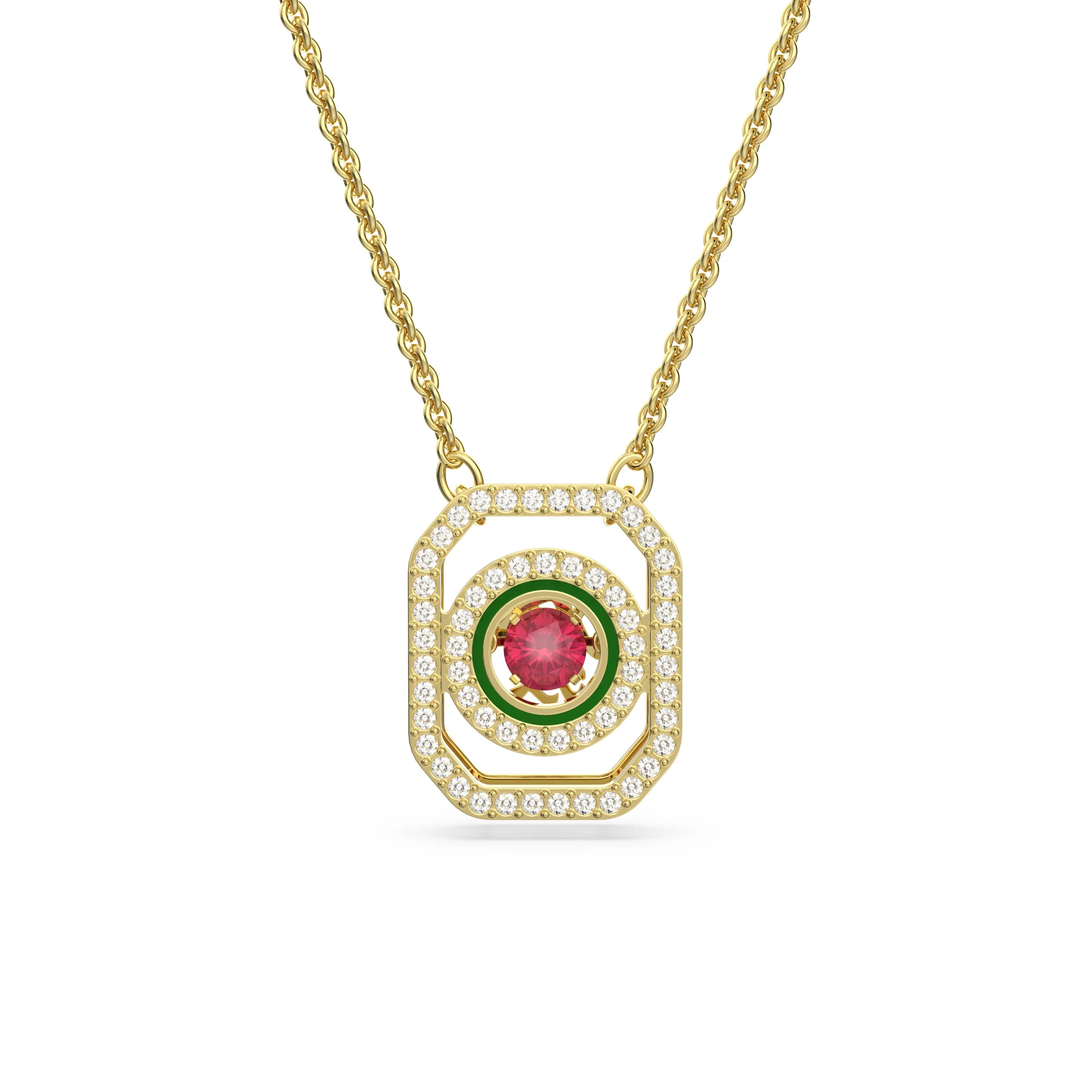 Swarovski Alea Kolye, Renkli, Sari Altin Rengi Kaplama – 5649785