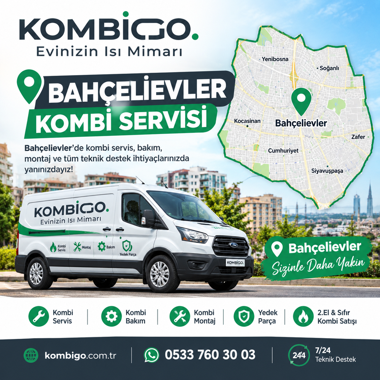 Bahçelievler Kombi Servisi