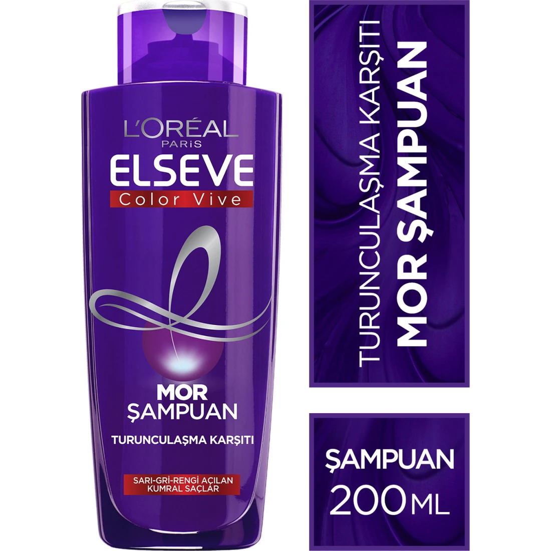 L’Oréal Paris Elseve Turunculaşma Karşıtı Mor Şampuan 200Ml