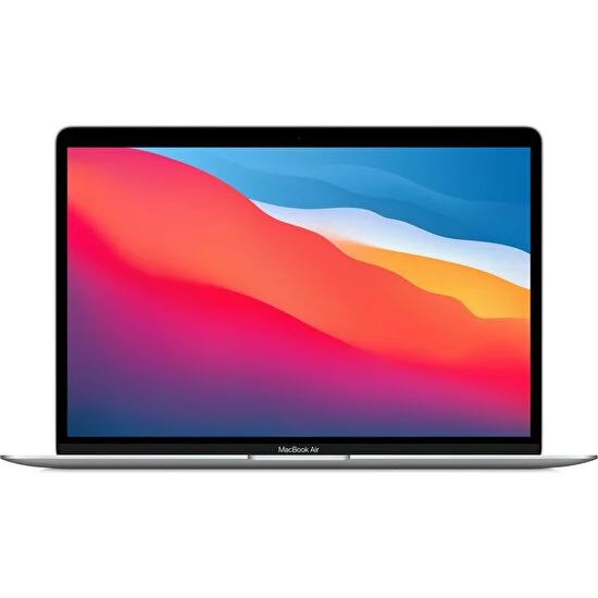 Apple MacBook Air M1 Çip 8GB 256GB SSD macOS 13″ QHD Taşınabilir Bilgisayar Gümüş MGN93TU/A
